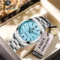 BENYAR 2024 new gravel hot selling 40MM mechanical watch 316L stainless steel 5Bar waterproof mechanical men's watch