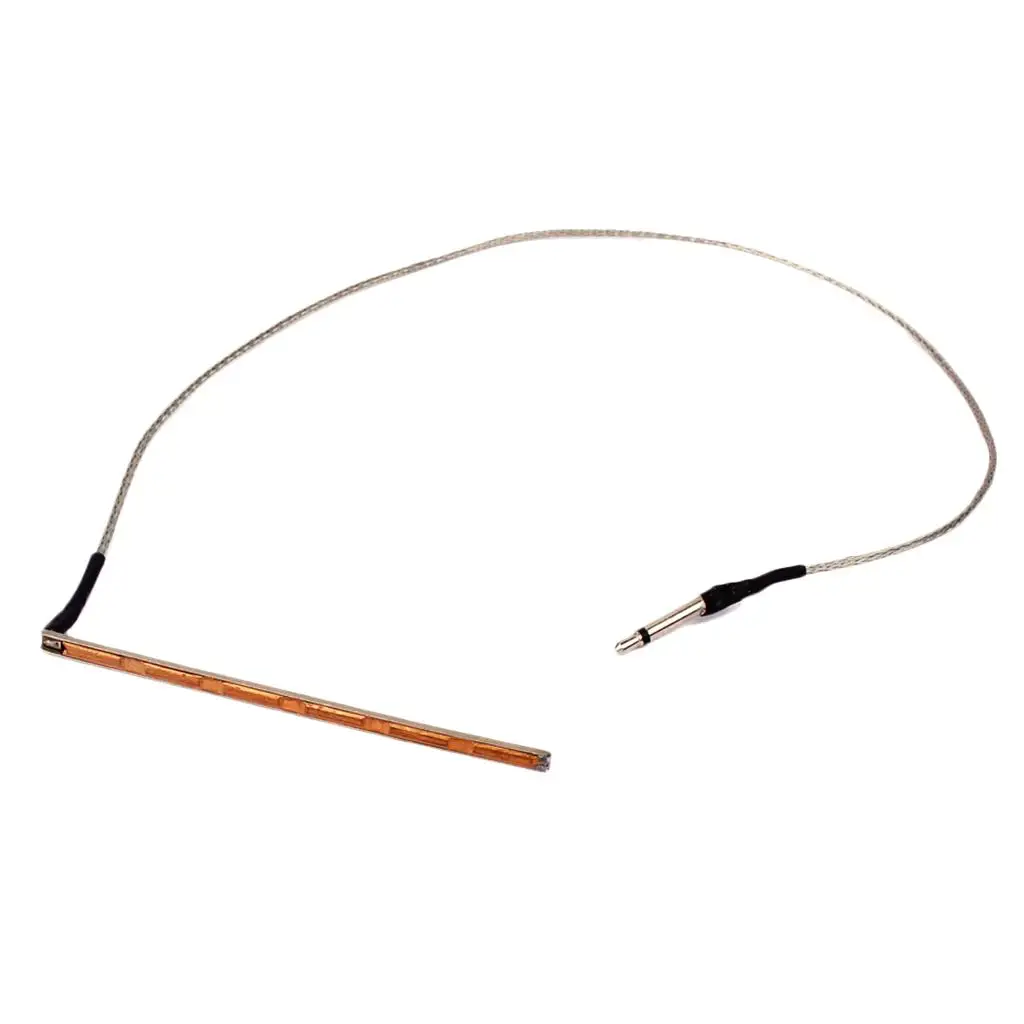 Piezoelectric Pickup Set Under Saddle for Acoustic Guitar Six Strings Replacement with Braided Cable