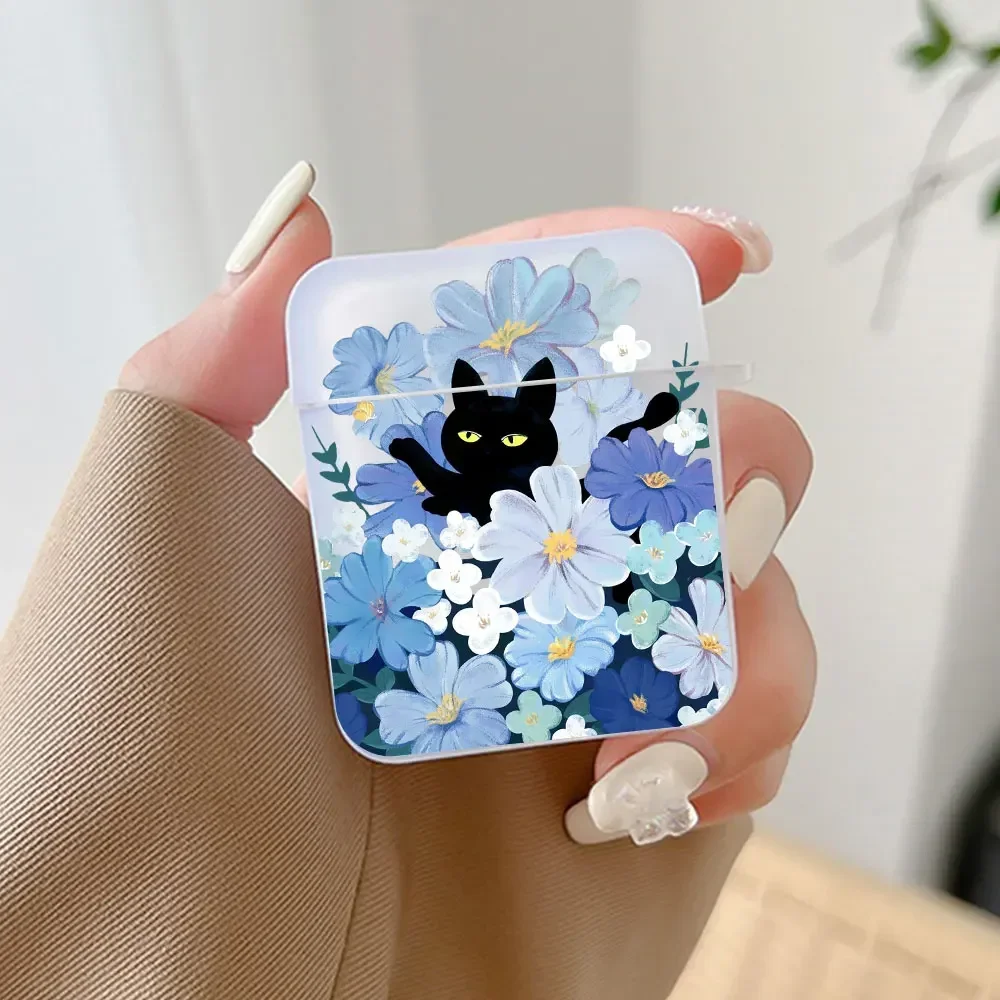 Retro Oil Painting Van-Gogh Cat Case for Airpods Pro 2 1 Earphone Shell Wireless Bluetooth Charging Box for Apple Airpod 3 Cover