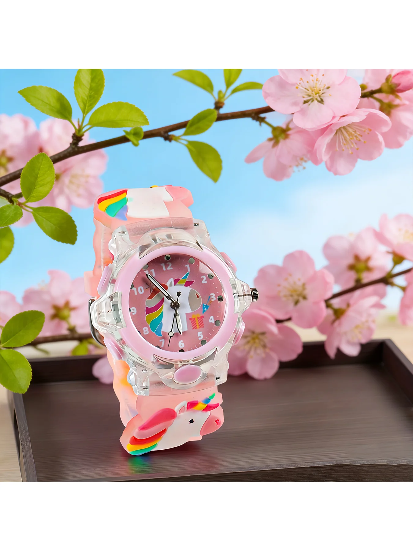 Unicorn Light-Up Watch - Teen Girl Creative Gift Cartoon Wristwatch