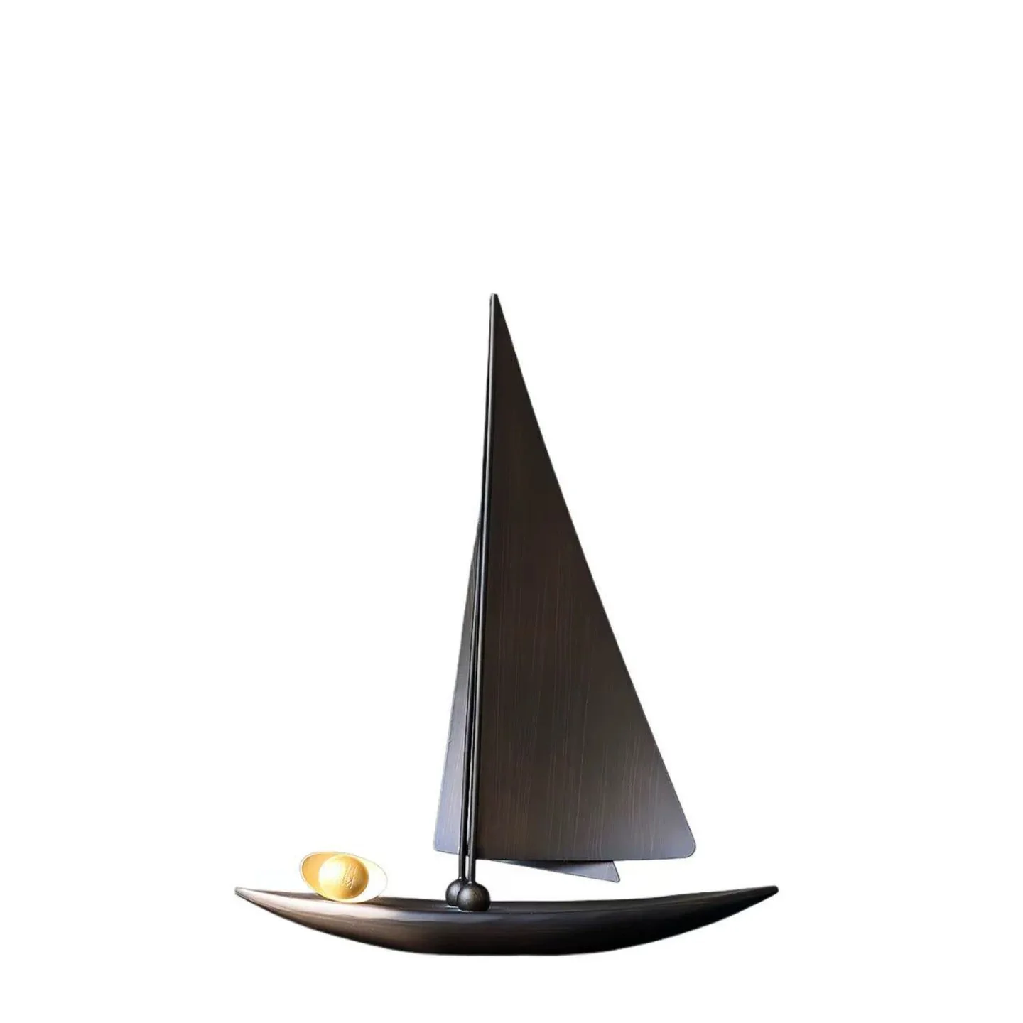 Chinese Style Smooth Sailing Sailboat Ornament Vintage Lucky Blessing Gift For Home Living Room Tv Cabinet Study Office Desktop