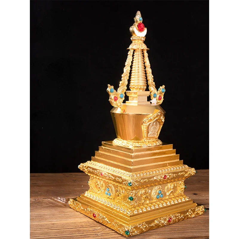 

Tibetan Style Sarita Bodhita Stupa Concealment Buddha's Relics Manna Pill Decoration Ornanment Miniatures Crafts Fengshui