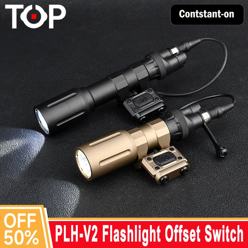 

Тактический фонарь PLH-V2 1000 люмен, мощный, для оружия, с выносным переключателем, двойной функцией, для охоты