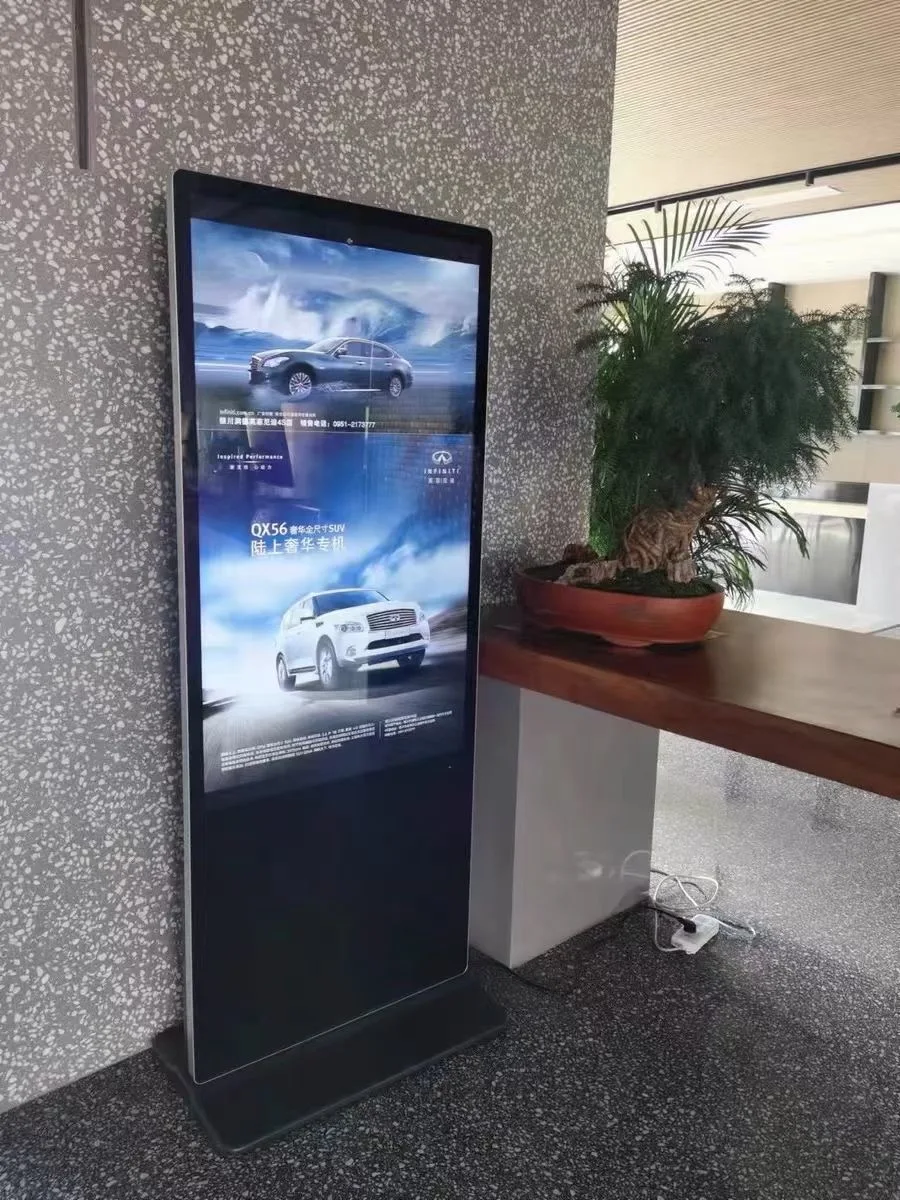 32/43/49/50/55/65/98/75/86 Zoll vertikale LED-Werbemaschine für den Innenbereich, All-in-One-Touch-Highlight