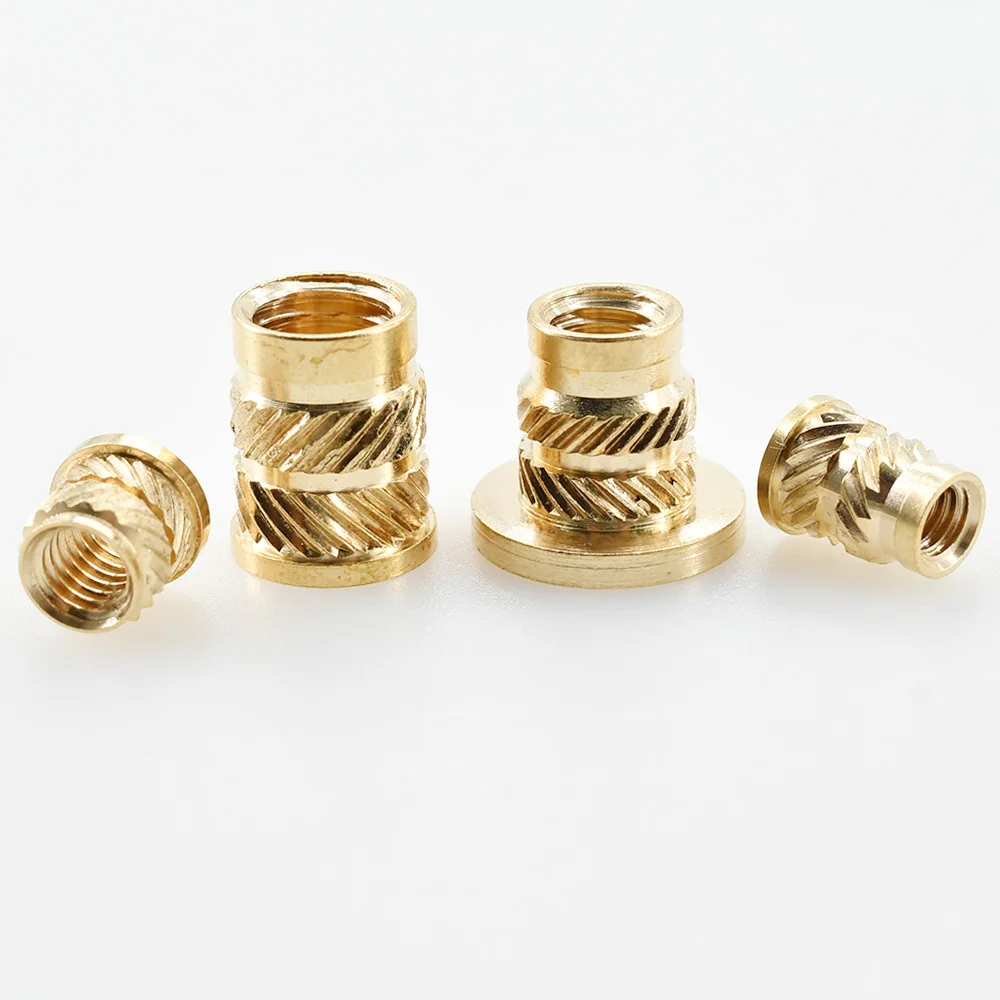 Brass Flange Insert Nut M2 M2.5 M3 M4 M5 M6 M8 Double Twill Knurled Embedded Molding Injection Nutsert Insertnut 3d Printer Nuts