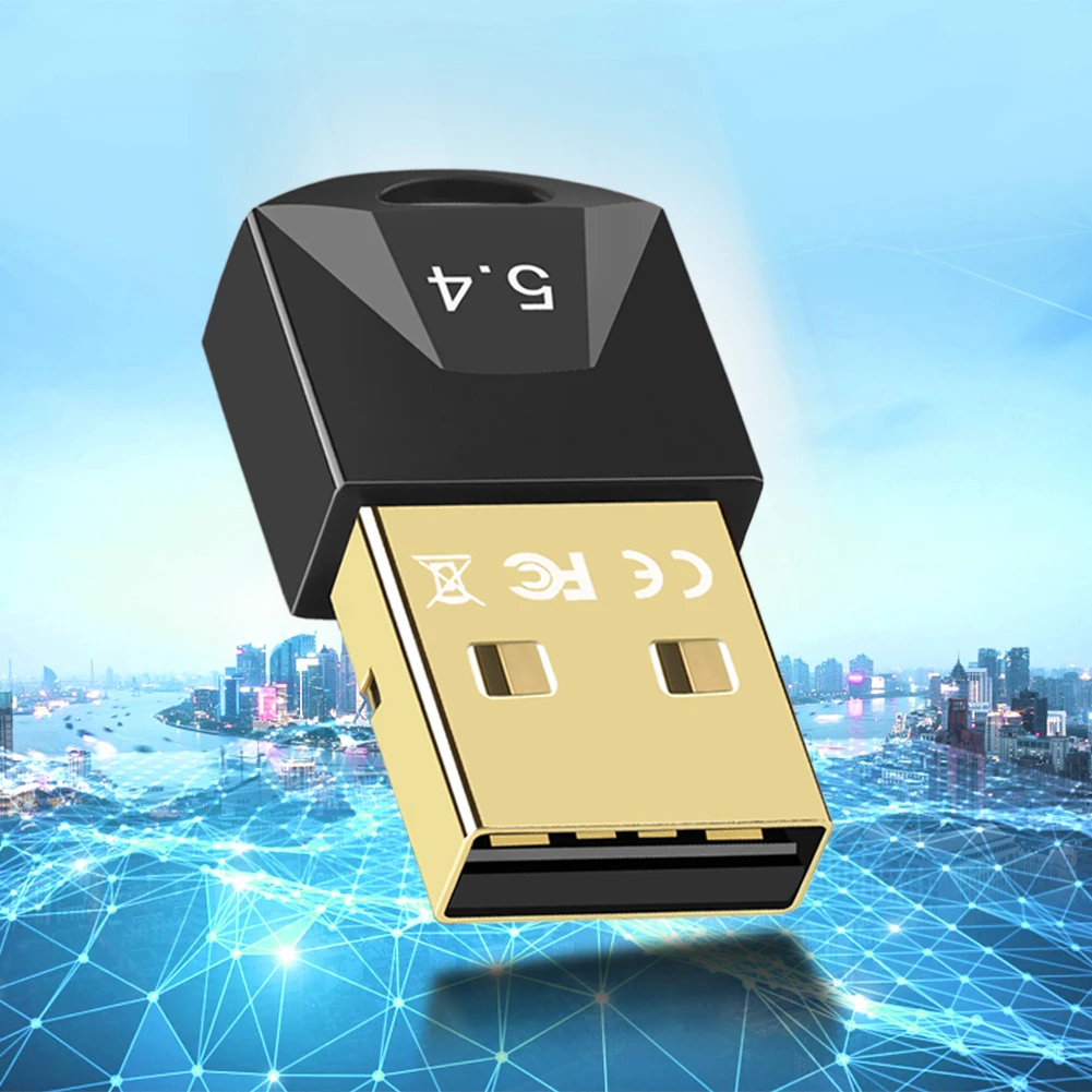 Usb Bluetooth 5.4 Adapter Zender Ontvanger Draadloze Dongle Driver Gratis Voor Luidspreker Muis Toetsenbord Audio Zender