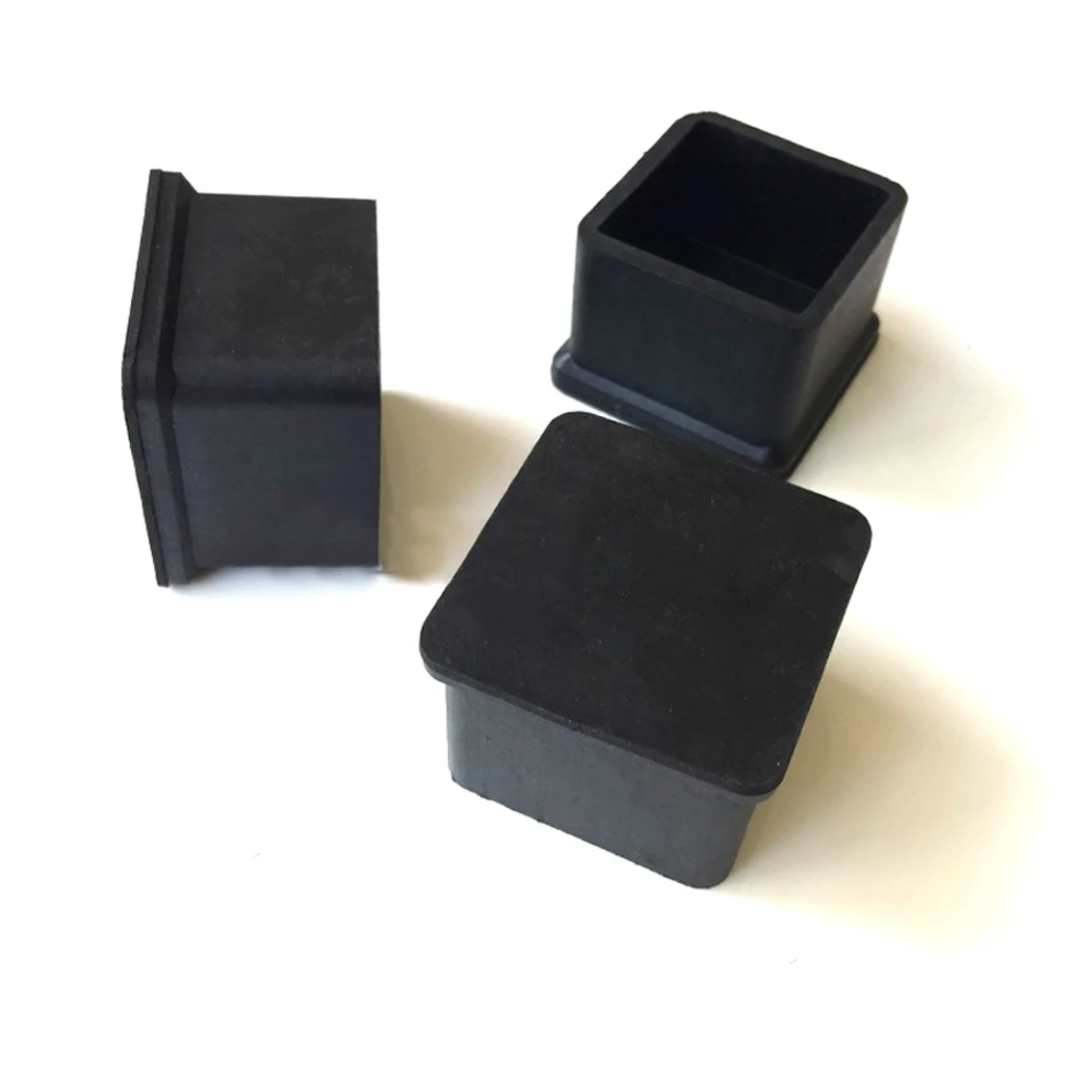 

Black Square Tube Plug Furniture Plastic Foot Cover Table Stool Chair Foot Pad Wear-resistant PVC Foot Cover Plug 2/5/10/20PCS