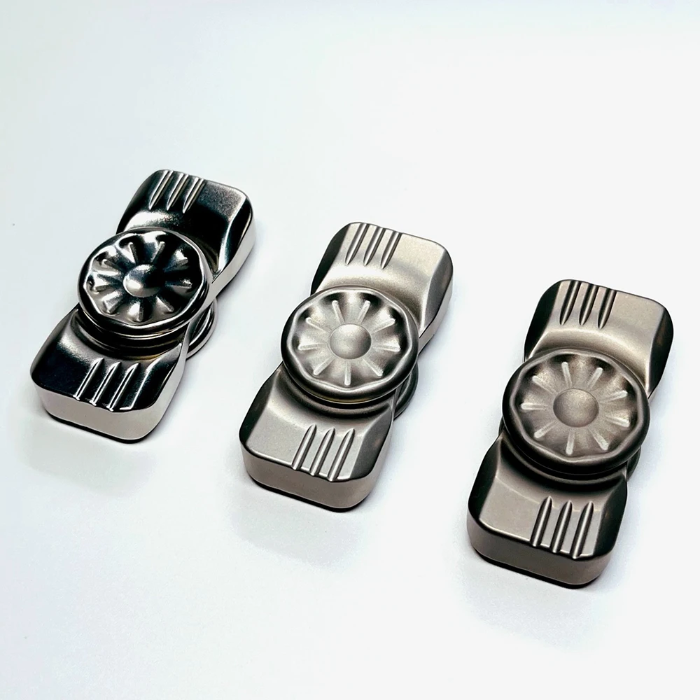Grey Crossing EDC Simple Fidget Spinner Fidget Spinner a due pale Disegni originali Gadget per alleviare l'ansia Giroscopio
