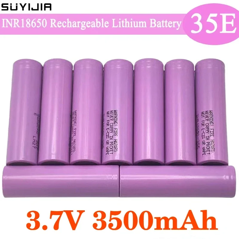 1-10 Pieces 2024 100% Original Best Selling INR18650 35E 25A Discharge 3.7V 3500mAh Li-ion Screwdriver Battery+ Free Shipping