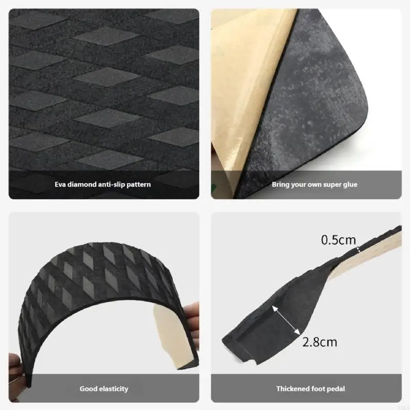 Surfbrett Traktion Pad Schaum Deck Grip Schwanz Pad für Surfbrett Paddleboard Wasser Sport Zubehör Enduring 69HD – Detail 3