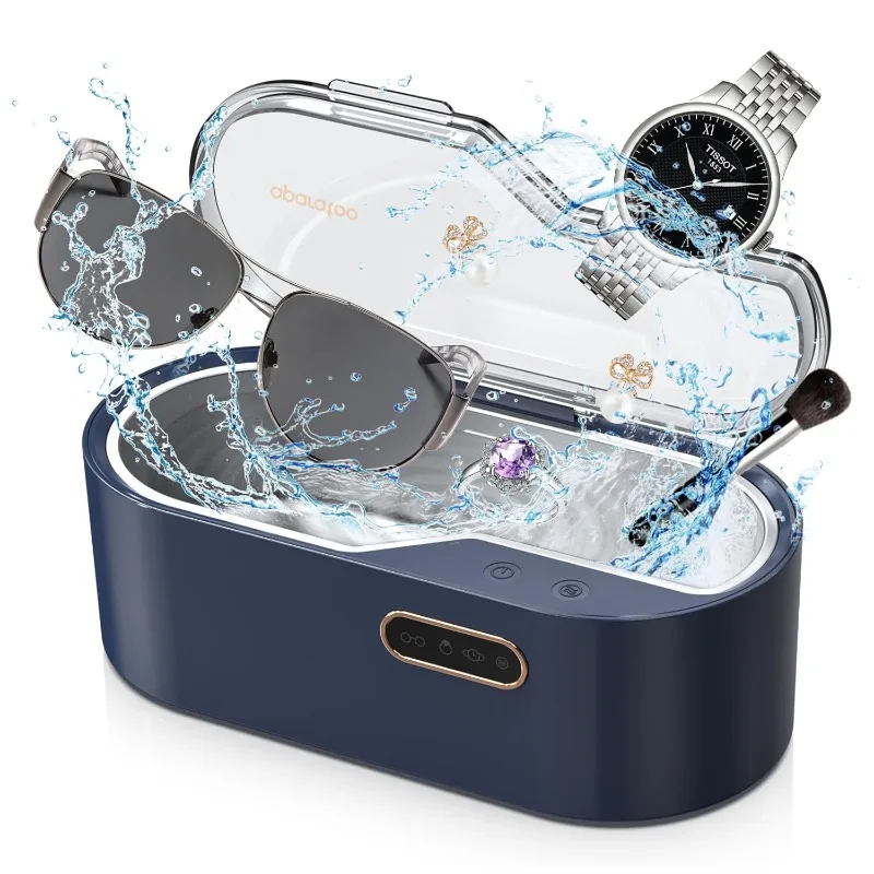 

Jewelry Cleaning Machine,450ml Jewelry Cleaner w/ 4 Time Settings 45KHz,for Jewelry,Glasses,Watches,Silver,Rings,Necklaces,Coins
