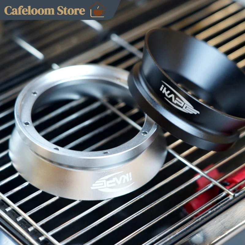 Ikape Wide Mouth Magnetic Dosing Ring  Outer Snap Magnetic Design Anti-Splash Coffee Dosing Ring Universal Fit 51mm 54mm 58mm