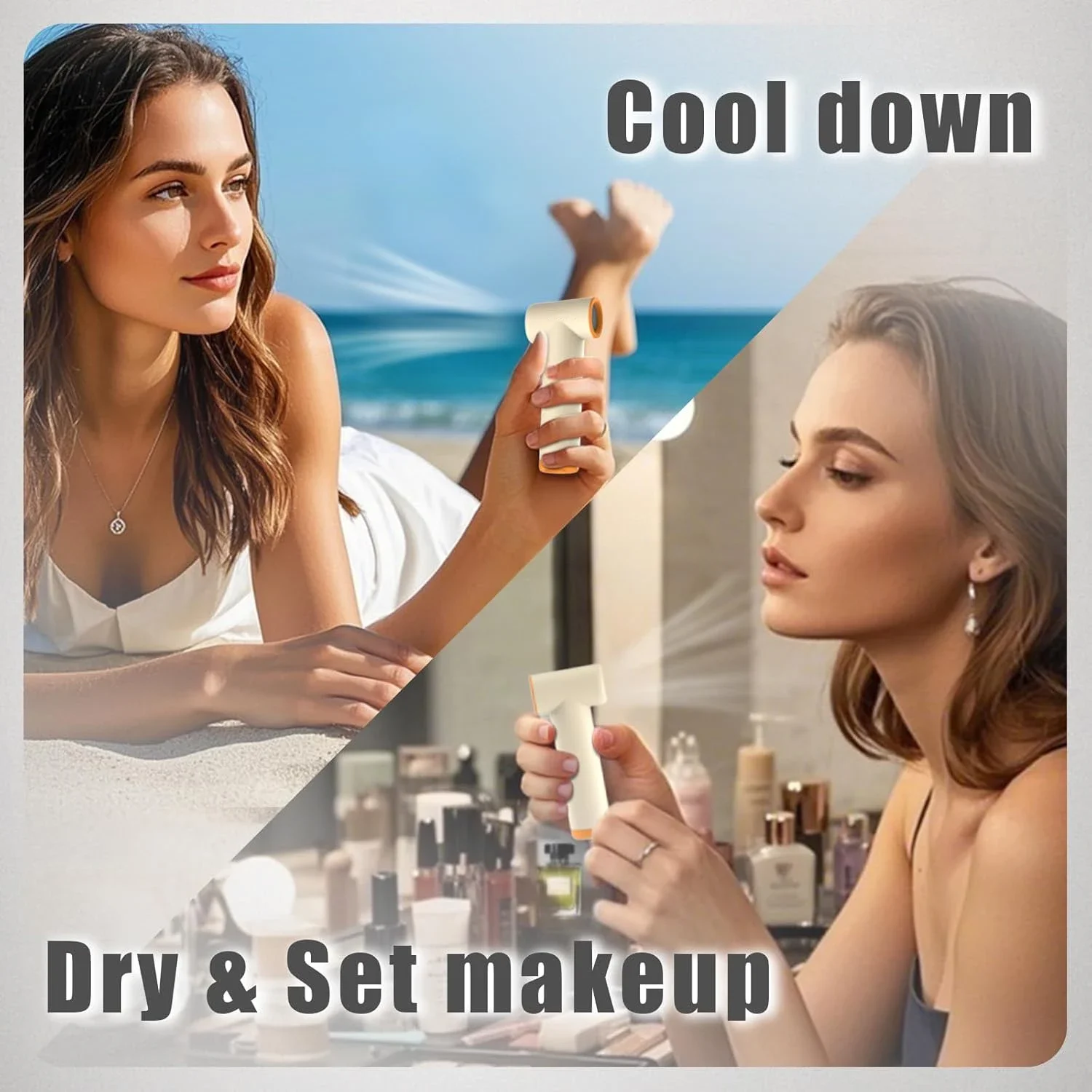 ミニポータブルハンドヘルドファン 110000RPM ターボ高速 4 速度調整可能な USB C 充電旅行コンサートギフト用