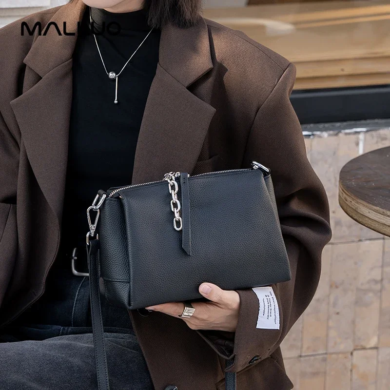 

Female Retro Versatile Cowhide Bag Women's Cow Genuine Leather Shoulder Bags Ladies Fashion Designer Luxury Handbags for lady
