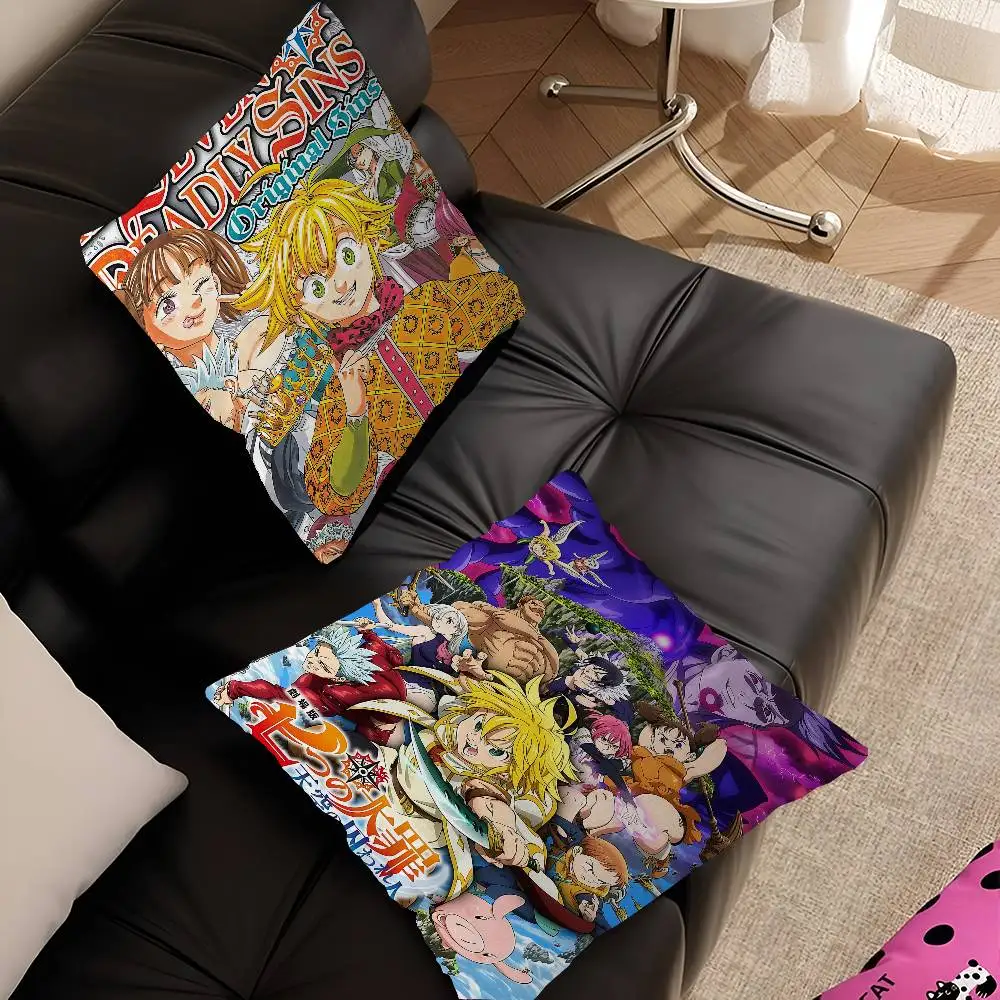 غطاء وسادة إبداعي بتصميم الخطايا السبع المميتة، غطاء وسادة ديكور للعطلات #2