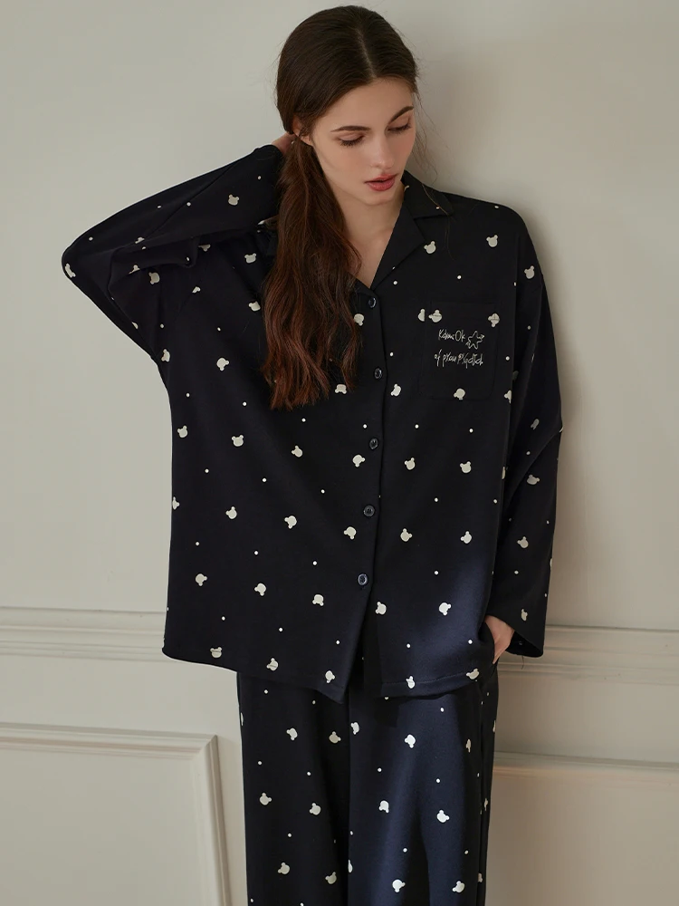 xin-fang-soft-cotton-2025-autumn-winter-sleepwear-women's-long-sleeve-cartoon-open-cardigan-home-clothes-set-comfortable-loos