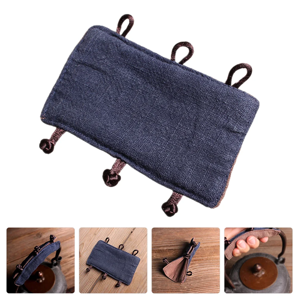 Anti-scald Handle Pad Heat Insulation Teapot Cover Kettle Covers Resistant Cotton Linen Kitchen Accessory