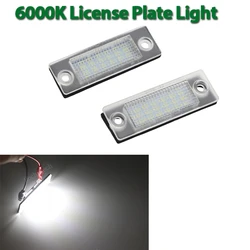 2PCS LED License Number Plate Light Lamps For Passat B6 Variant B5 VW Golf MK5 Plus Caddy Touran Jetta VI Transporter T5