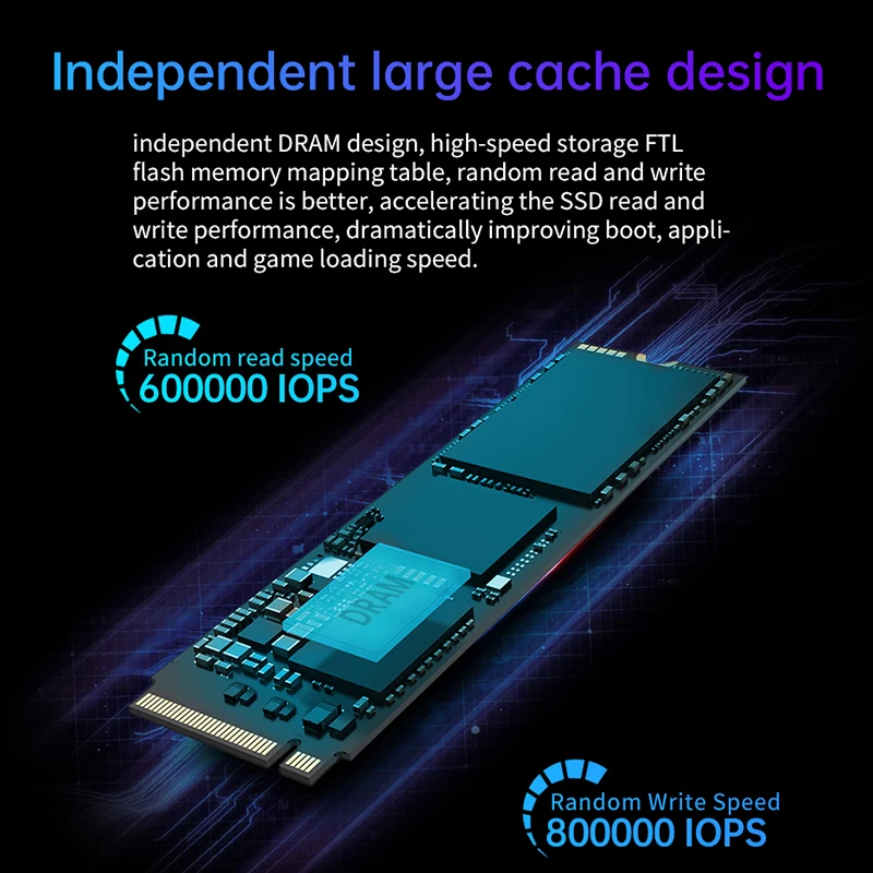 GeIL P4P M2 SSD 1T 2t 4T Unità a stato solido interna M.2 NVME 1.4 PCIe 4.0 Gen 4X4 2280 per laptop desktop Cache