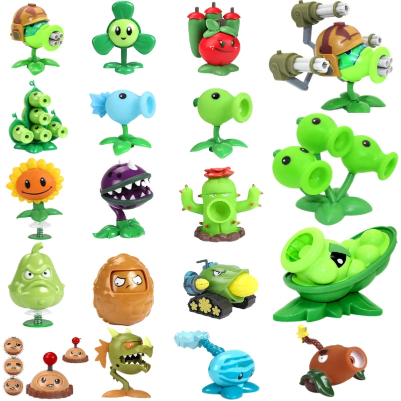 Plants vs Zombies Action Figures Peashooter Sunflower WallNut Blover Squash Chomper Game Fan Figurines Kids Gifts Toys For Grils