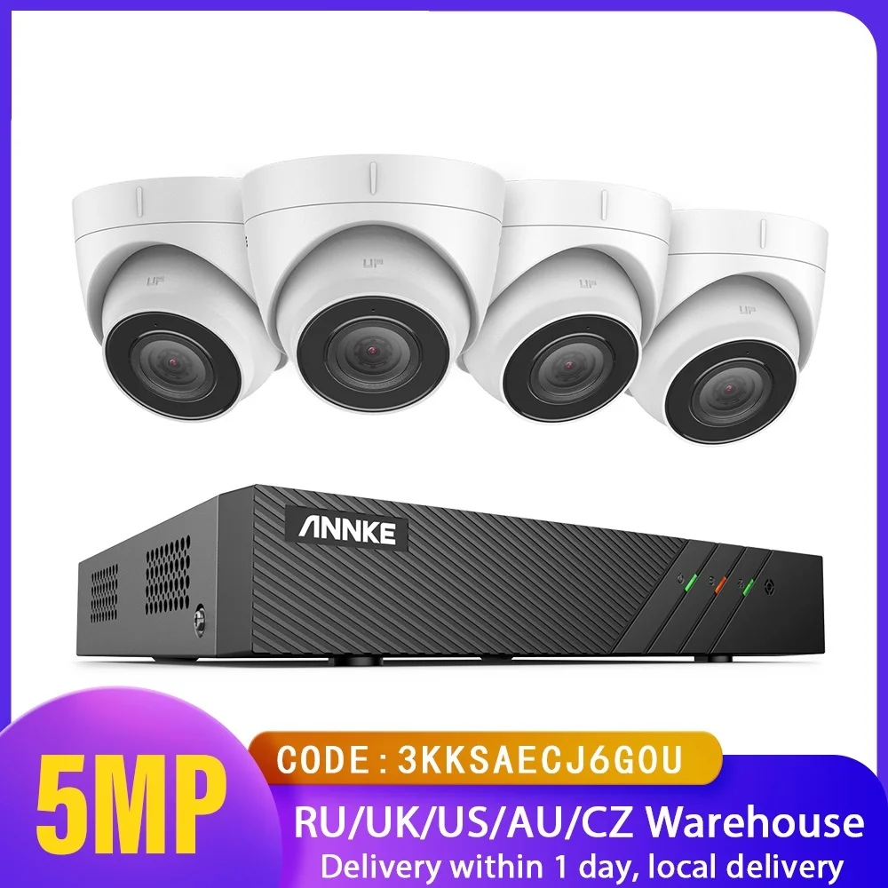 

Top 8CH FHD 5MP POE Network Video Security System H.265+ 6MP NVR With 5MP Surveillance POE Cameras With Audio Record Ip Camera