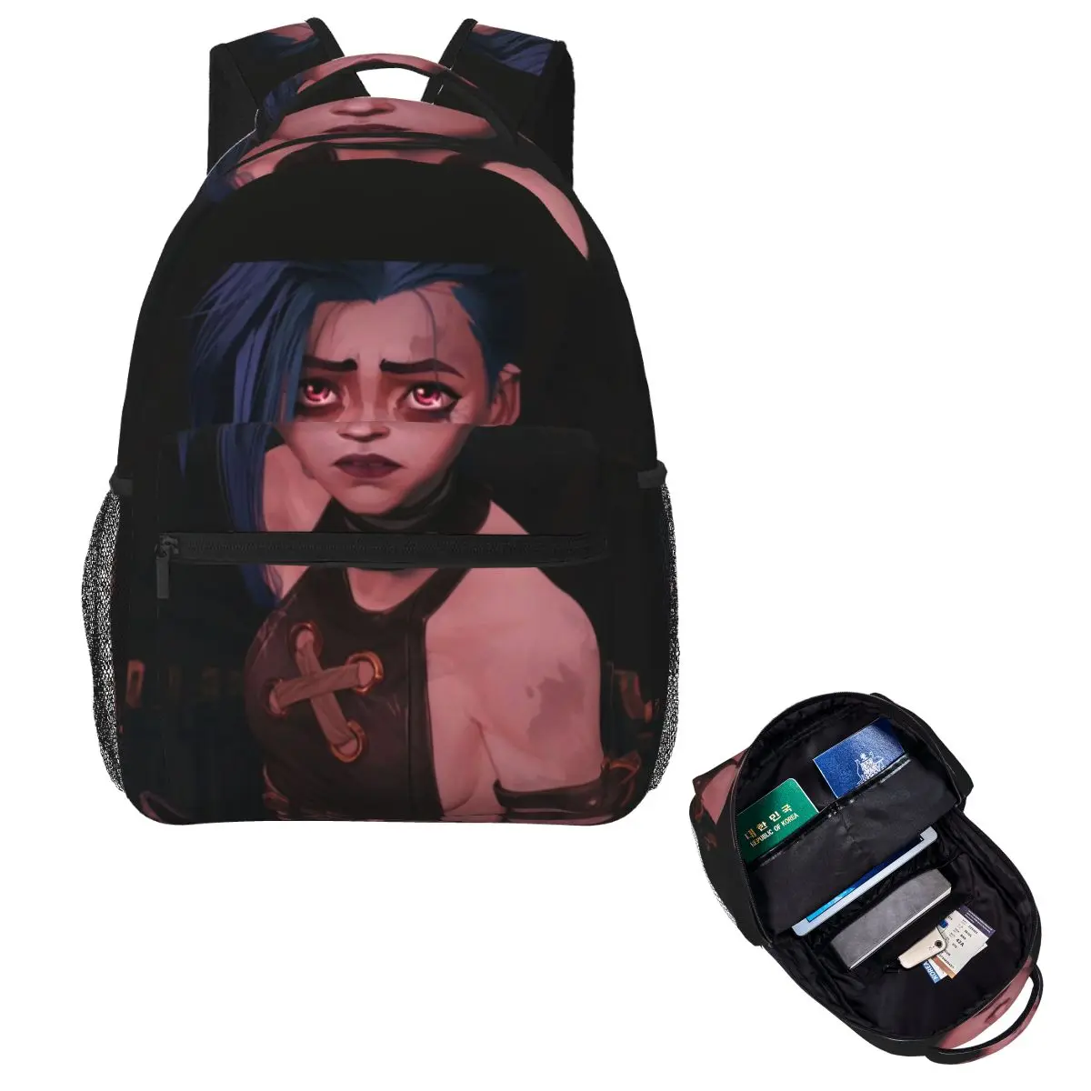 Jinx de arcano mochila venda quente mochila grande capacidade crianças bookbag saco de escola sacos de ombro para homens