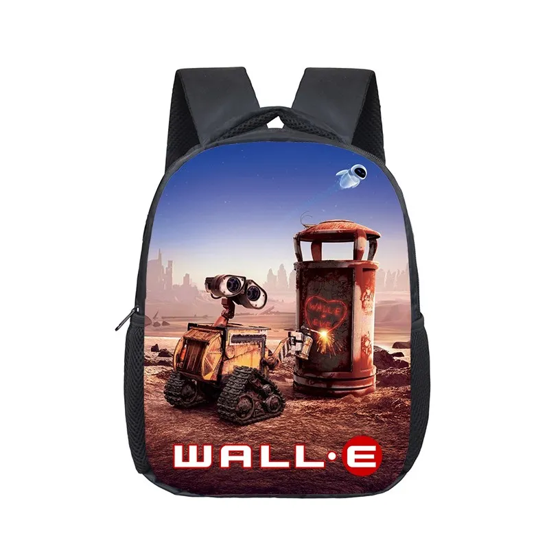 12 inch Hot Disney Wall-E Robot Kindergarten Backpack Children School Bag Toddler Bag for Fashion Kids School Bookbags Gift