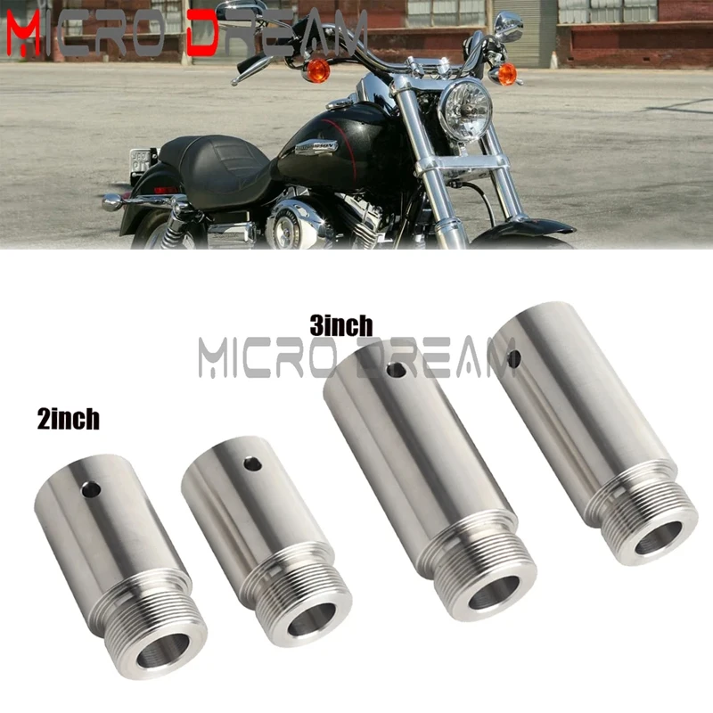 

Motorcycle Iron Fork Tube Extension Steel Rise 2inch 3inch 40mm Fork Tube Riser For Harley Dyna Glide FXD Sportster XL1200 XL883