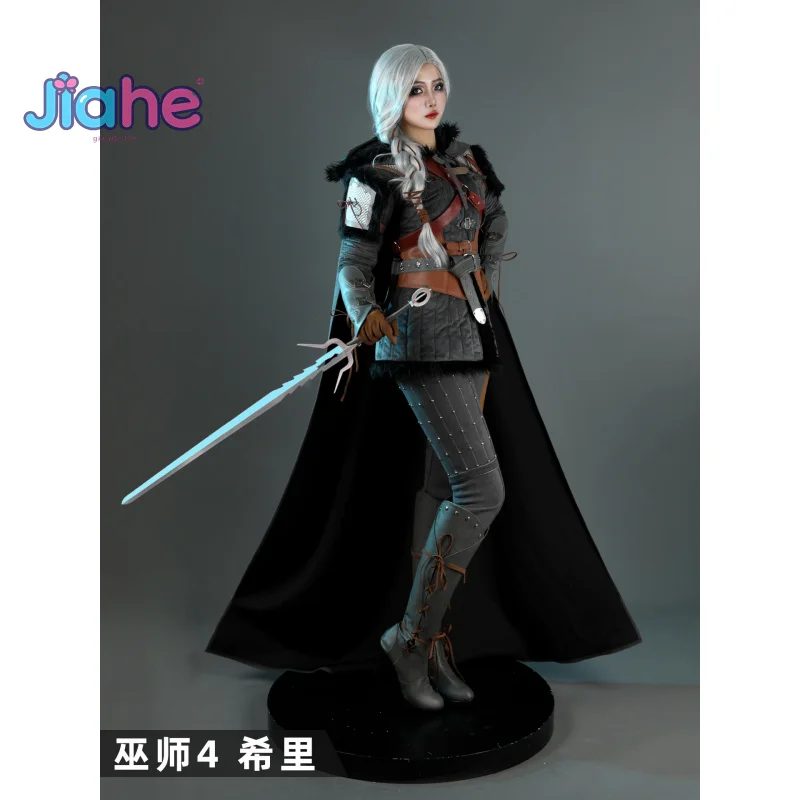 أزياء ويتشر 4 وايلد هانت سيري التأثيرية سيريلا فيونا إلين ريانون عباءة أحذية الكتف درع الدعامة مجموعة الخيال للنساء للهالوين