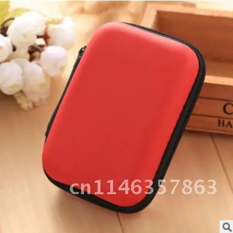 Hard EVA Earphone Bag Case Earbuds TF Card Storage Box Mini Zipper Key Coin Holder Pouch USB Cable Wire Organizer Accessories