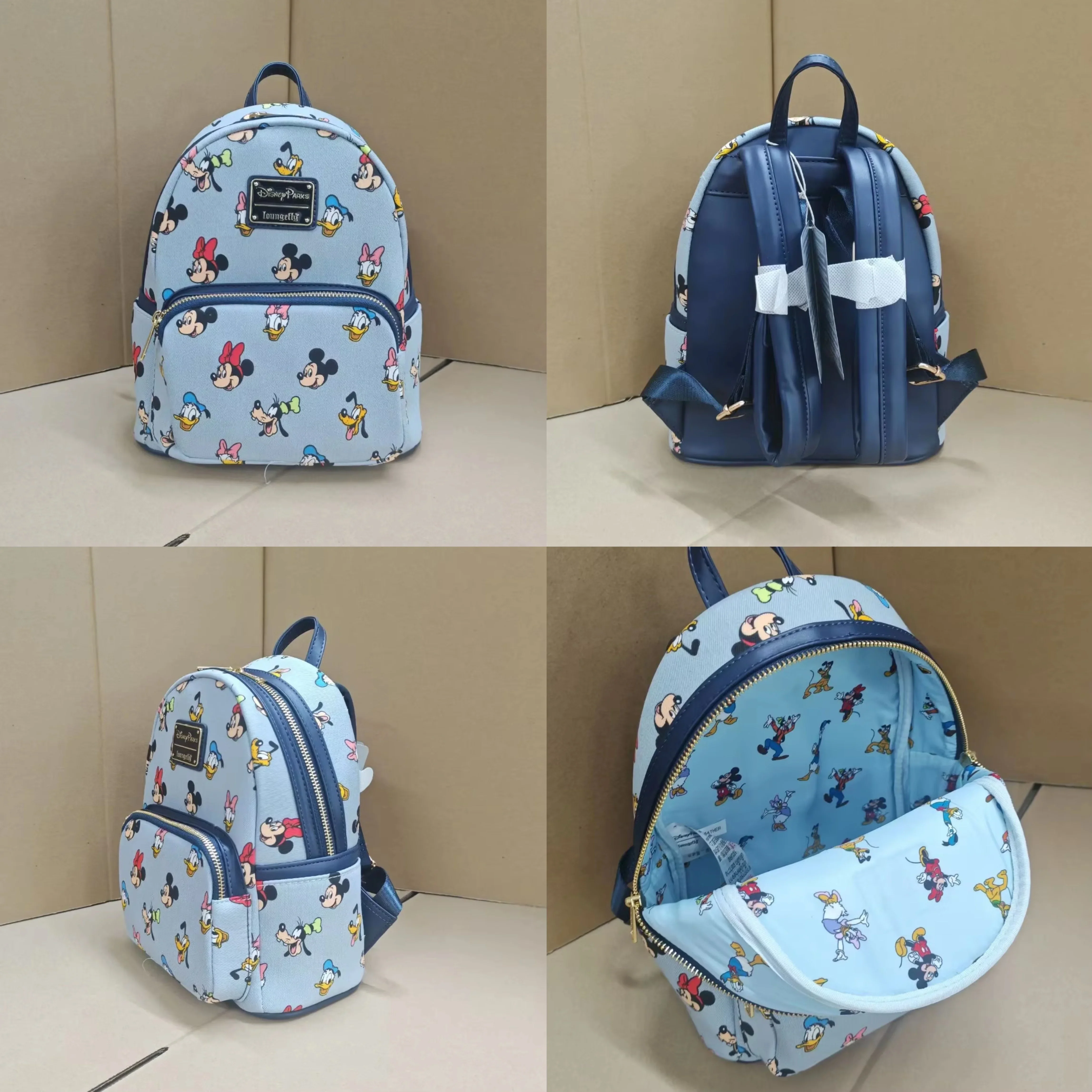 

Hot Minnie Mickey Donald Duck Mini Backpack Elementary School Backpack Girl Shoulder Bags Outdoor Leisure Bag Girl Birthday Gift