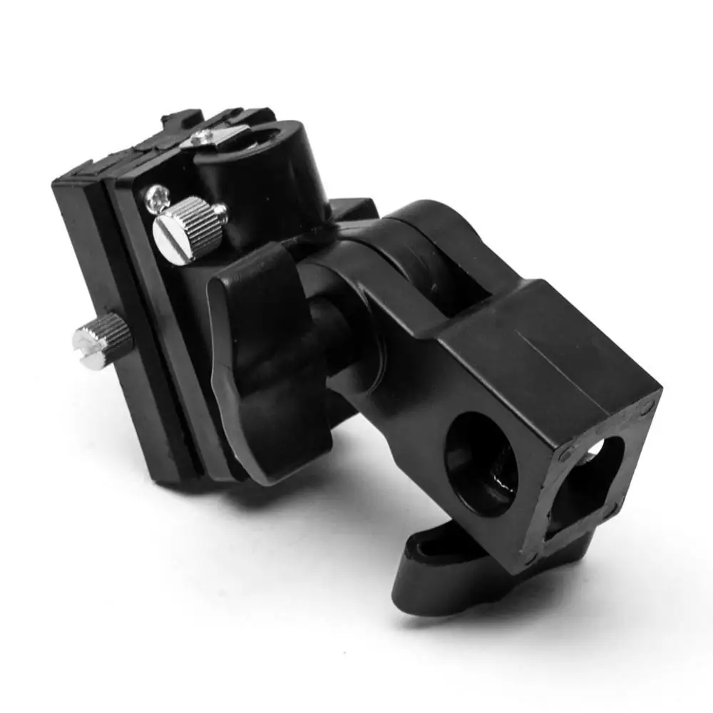 Photo Flash Adapter Hot Shoe Swivel Mount Light Stand Bracket B Umbrella Holder