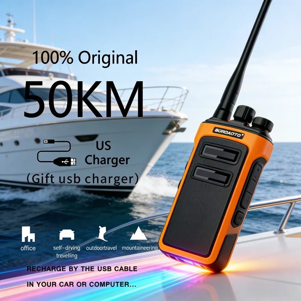 モトローラ-50km-長距離トランシーバー-uhf-双方向無線-防水-充電式-超高音質オーディオ搭載-ハイキング-キャンプ用