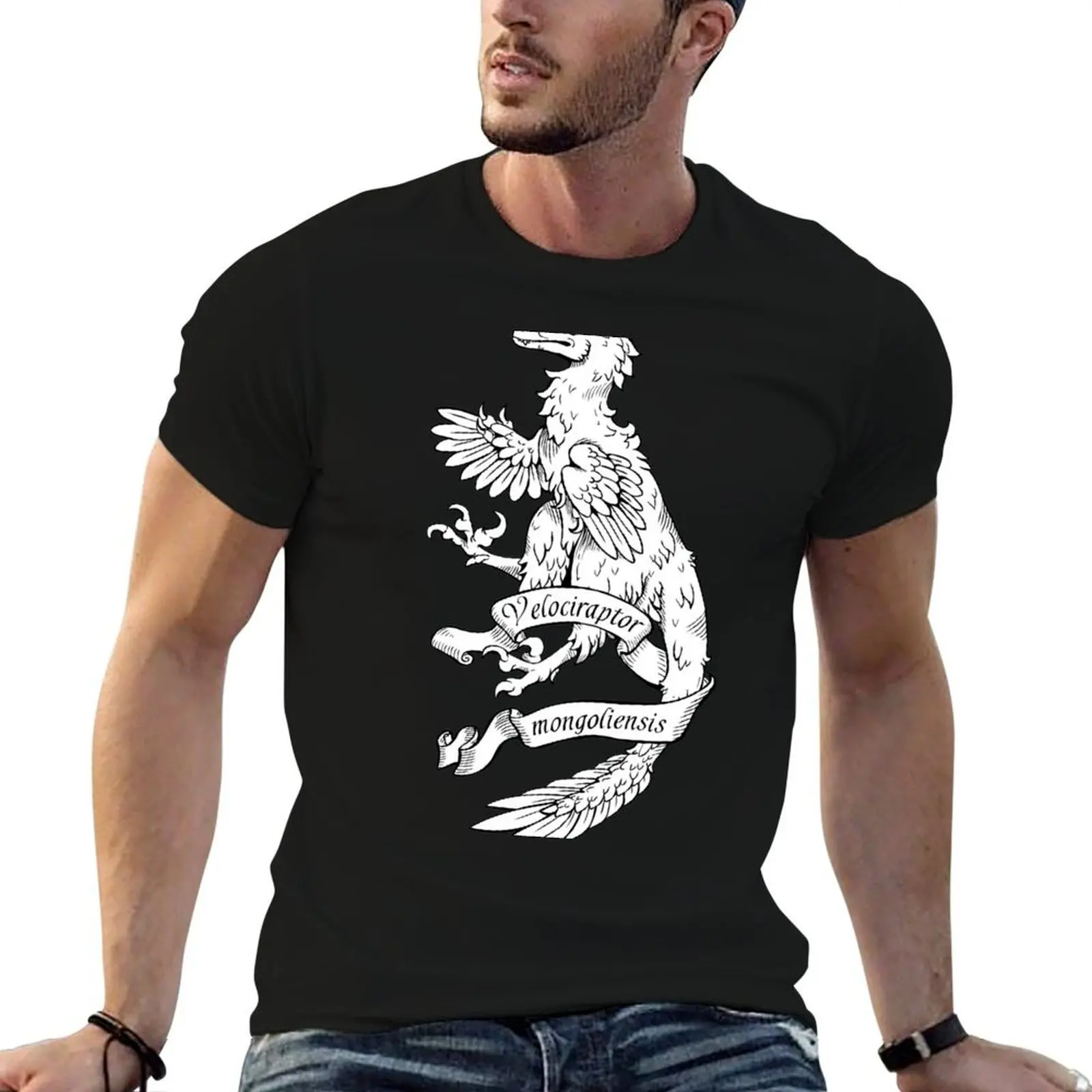 Heraldic Velociraptor T-Shirt graphic t shirt vintage cheap stuff heavy weight t shirts for men