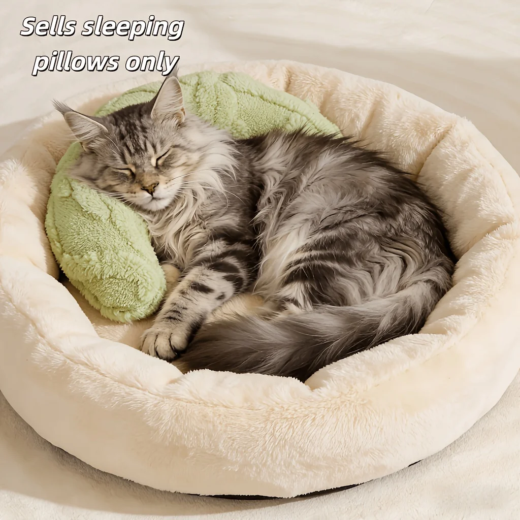 Katzen-Mondkissen, Superweiches Plüsch-Halbkissen, Haustier-Spielzeug, Katzen-Schlafkissen, Universalmatte für Hunde, Haustierzubehör – Detail 9