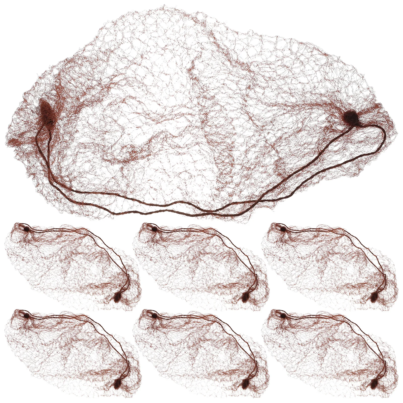 

50Pcs Hair Nets Elastic Invisible Mesh Soft Comfortable Caps Secure Hair for Hospital Lab Manufacturing Hairnets