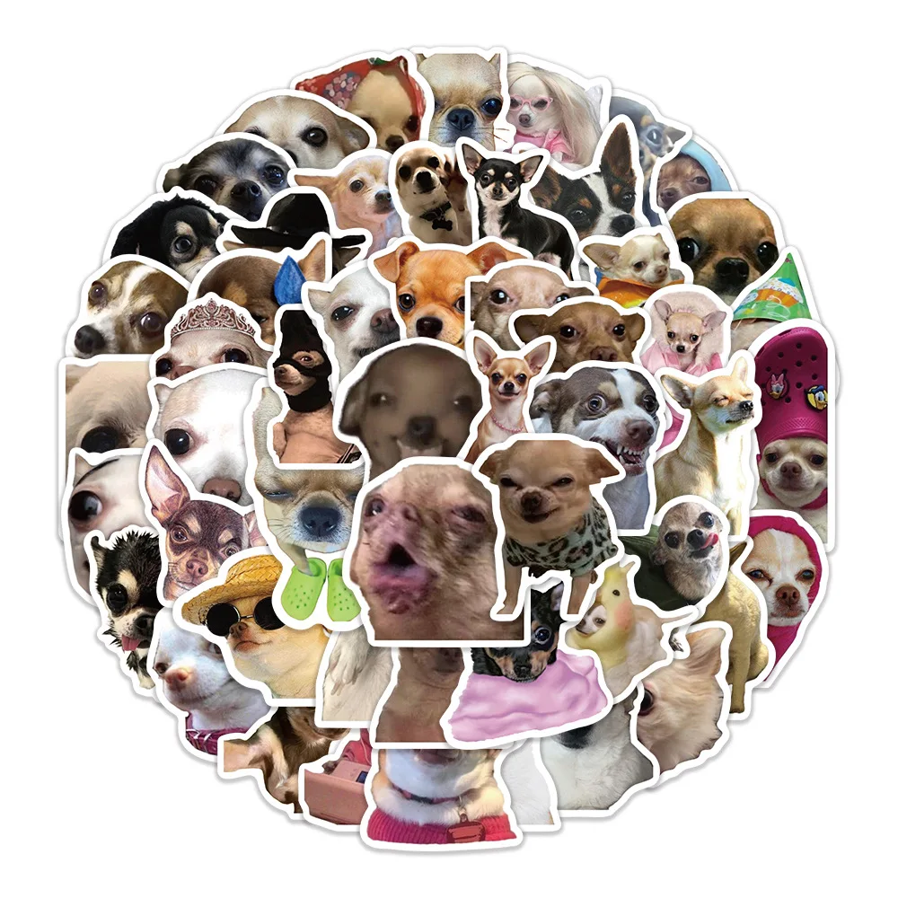 10/60PCS Chihuahua Cartoon Niedlichen Tier DIY Dekorative iPad Skateboard Gepäck Wasserdichte Aufkleber Spielzeug Geschenke