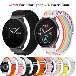 20mm Nylon Smart Watch Straps For Polar Pacer Wristband For Polar Unite/Ignite 2/Ignite 3 Suunto 3 Fitness Bracelet Watchband