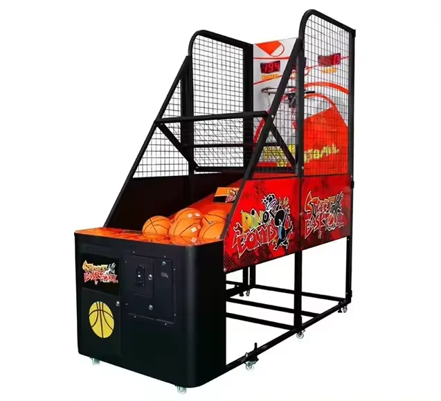 

Best selling colorful coin operated automatic basketball game shooting machine indoor arcade games for kids