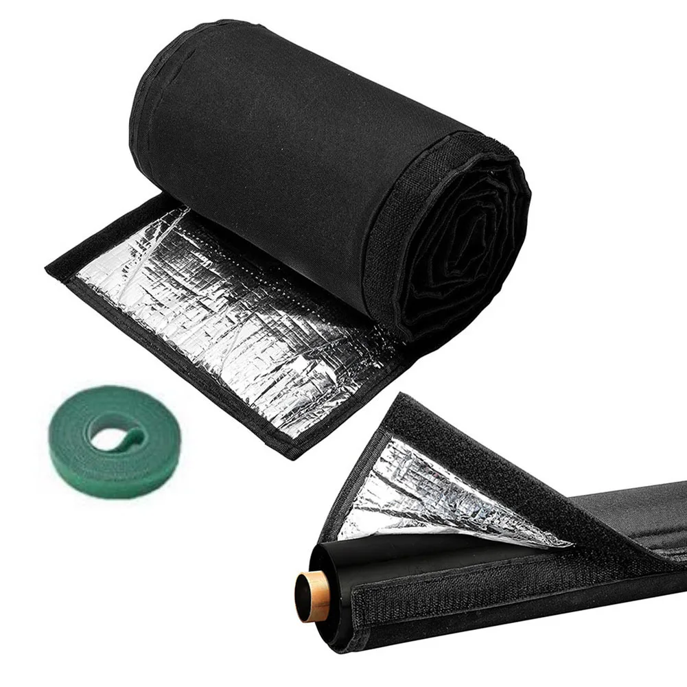 Black 72x10.2 Inch Air Conditioner Pipe Insulation Sleeve 3 Layer Weatherproof Cover For Mini Split HVAC Ductless System Tube