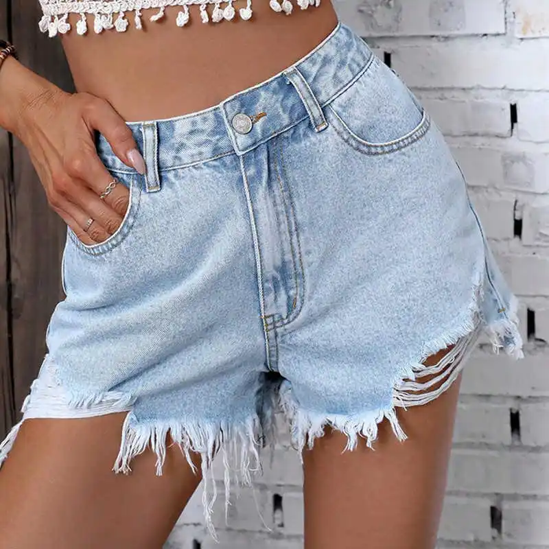 

Летние повседневные джинсы с высокой талией Faion, женские джинсовые брюки, однотонные женские синие джинсы на молнии, весна-лето