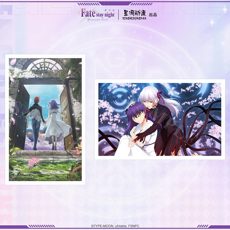 Fate Stay Night Heaven's Feel Matou Sakura Black Saber Arturia Pendragon Alter China Official Authorization Postcard