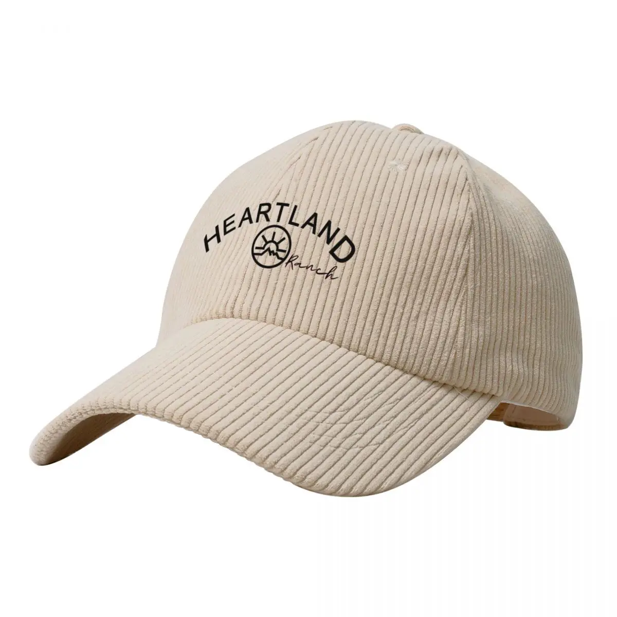 Heartland, Heartland Ranch Corduroy Baseball Cap summer hat Ball Cap Mens Tennis Women's