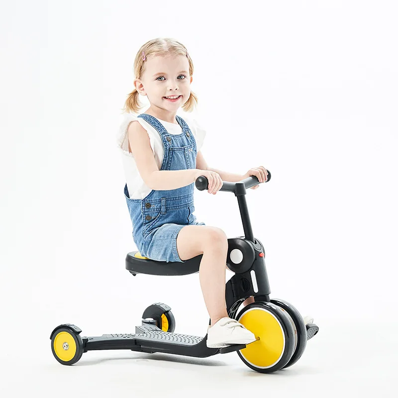 

LazyChild Scooter Baby Children 5 in1 Multifunctional Walking Balance Tricycle Three-wheeled Stroller Easy Installation