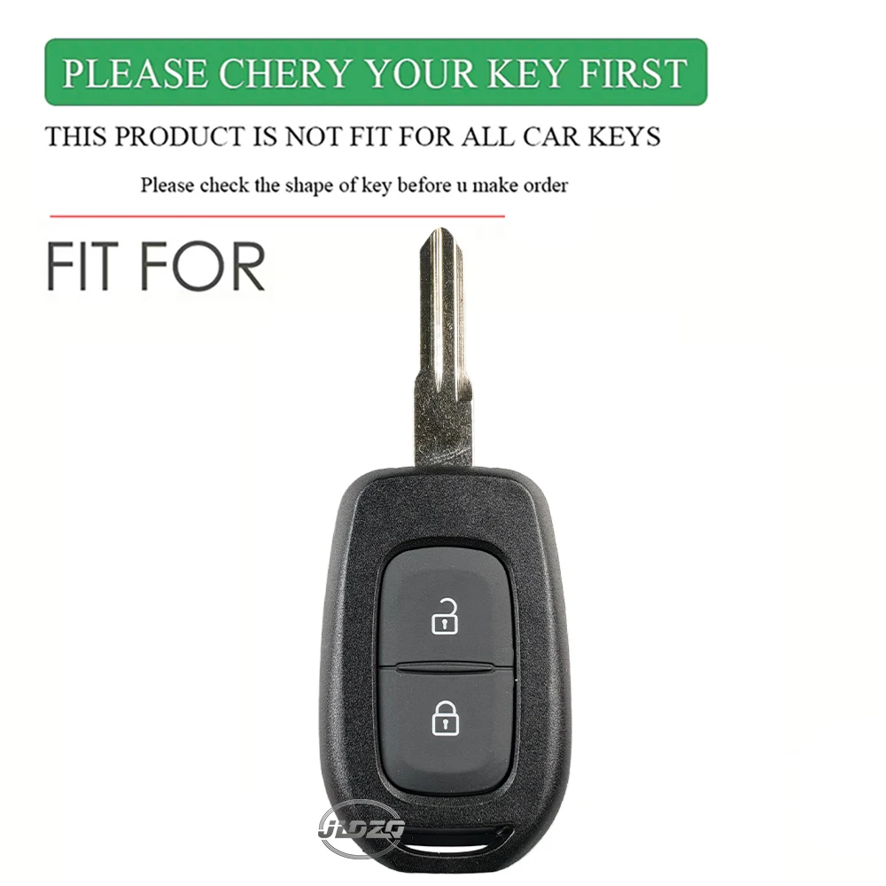 Keychain Silicone Key Ring Case Cover Shell Holder For Renault Clio Modus Clio Dacia Sandero Logan Duster Dokker 2021 2020 2019