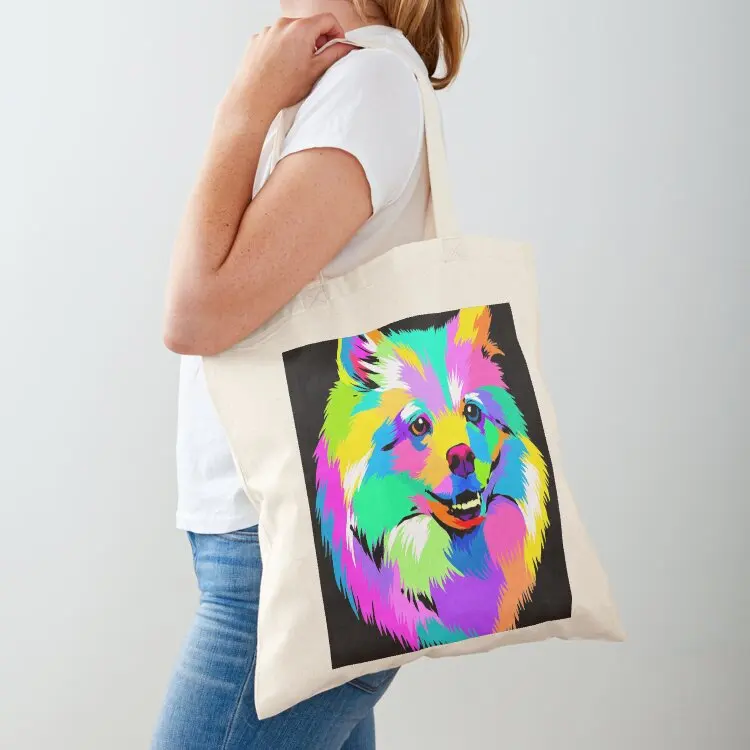 Pop Art American Eskimo Dog Breed Owner Keeper Whisperer Essential T-Shirt Tote Bag bags for women tote bag men's