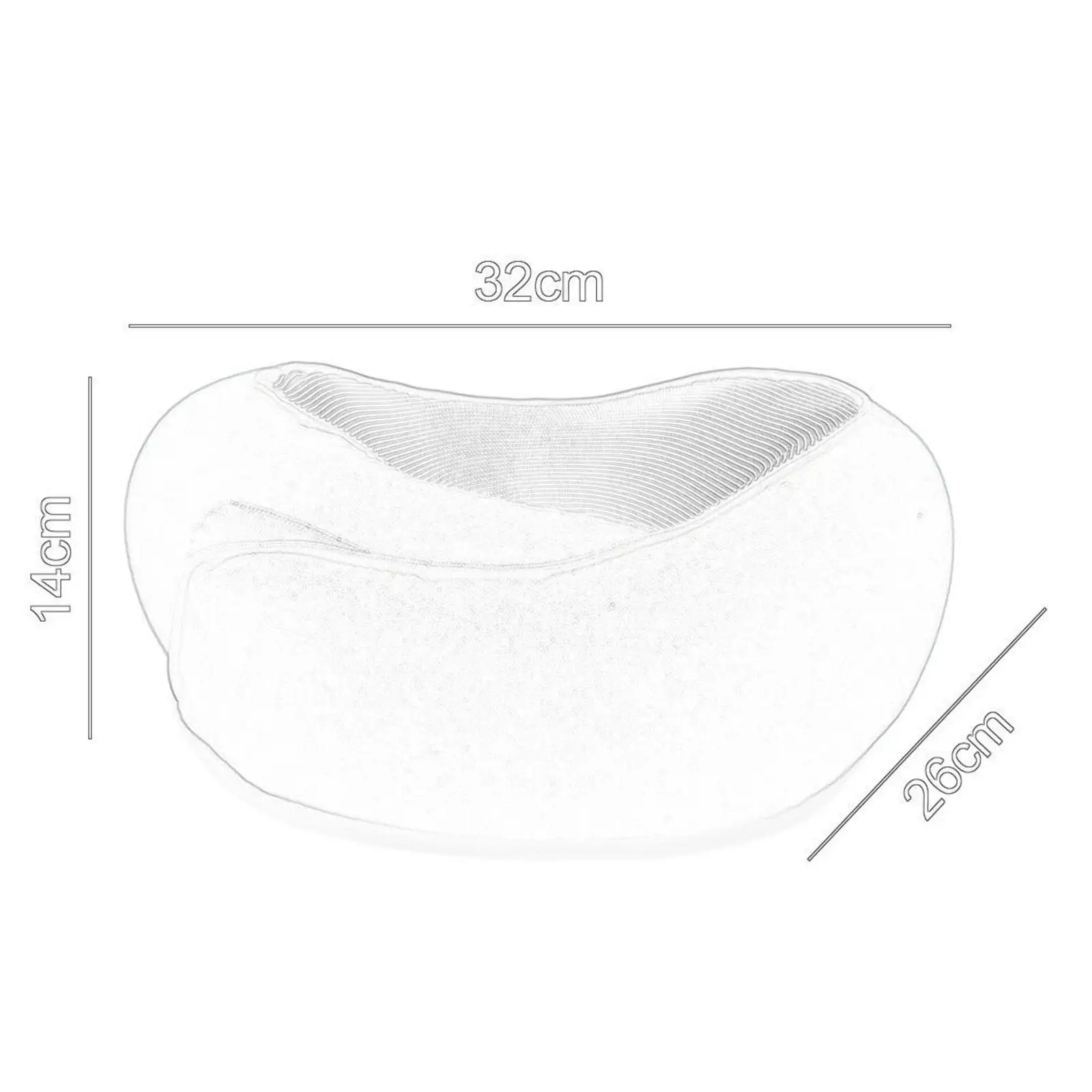 Travel Pillow Adjustable Soft Plane Accessories Comfortable Foldable Memory Foam