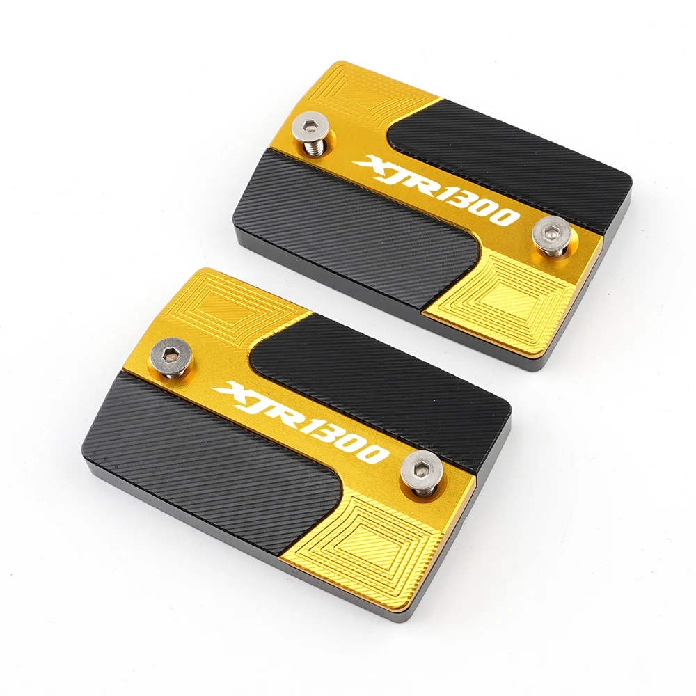 Aluminiowe akcesoria motocyklowe: nakładki na zbiornik płynu hamulcowego i sprzęgła, przeznaczone do modeli YAMAHA XJR1300 XJR 1300. — 2