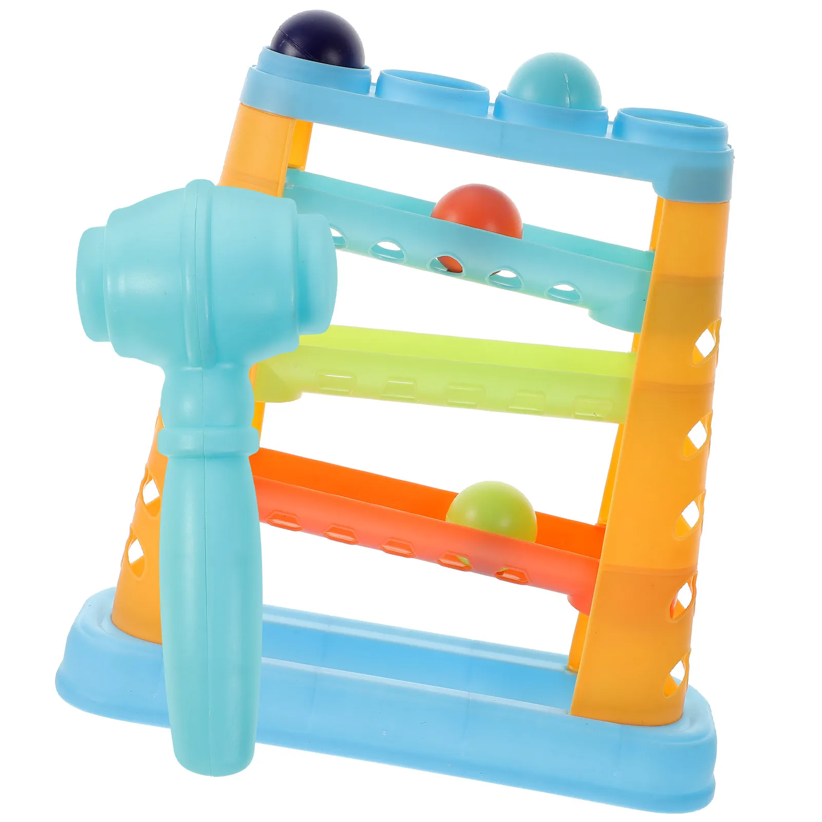 1Set Hammer Pound Ball Educational Baby Knock Beat Development Training Kids Early Learning Fun Rolling Ramp Ball Drop Toy