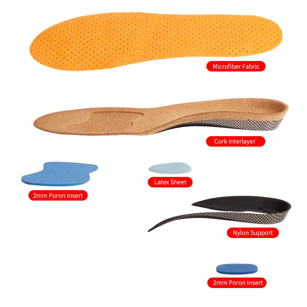 3ANGNI Plantar Fasciitis Orthotics Insole For Flat Feet Hard Arch Support Shoe Pad Orthopedic Soles For Men Women Inner Cushion